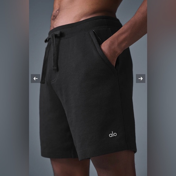 ALO Yoga Chill Shorts in Black Size Medium - Picture 3 of 7